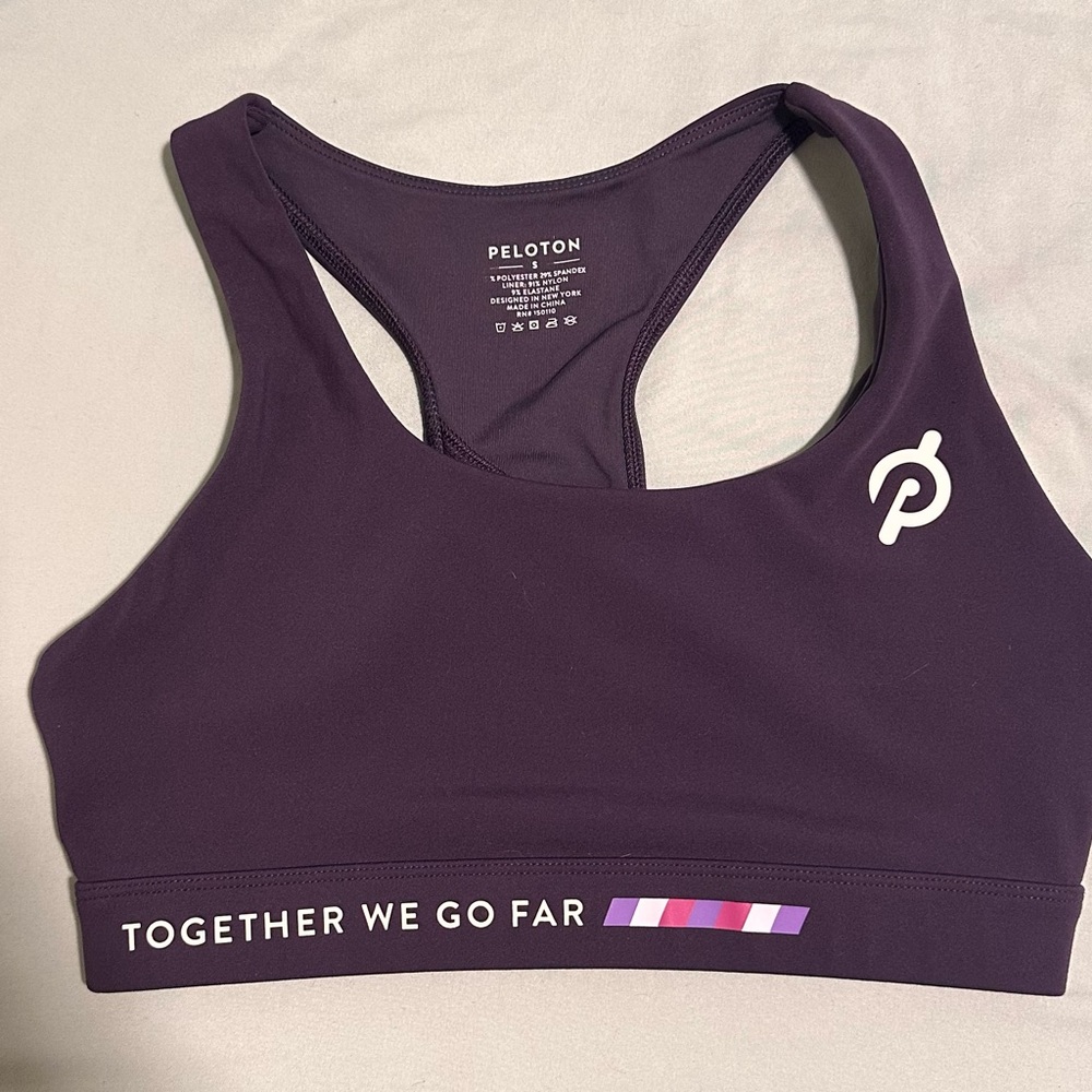 Peloton Women’s Cycling Cadent Go Further Athletic Racerback Sports Bra